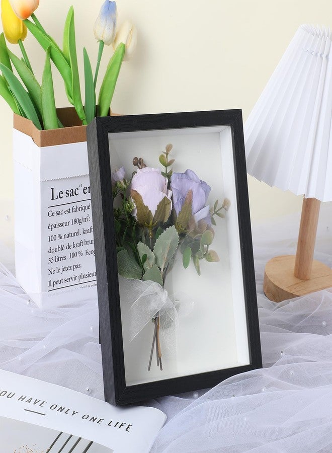 mekueeex 4 Pack 6 x 8 Inches Shadow Box Frame, Small Wood Frame Memory Display Cases,1.8in Depth Picture Frame Case for Dried Flowers, DIY Craft, Memorabilia, Medals and Photos - Image 5